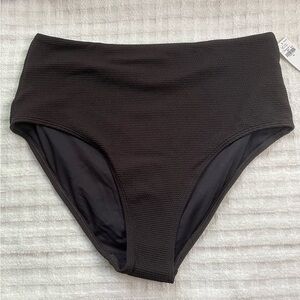 Black High-Waisted Bikini Bottom